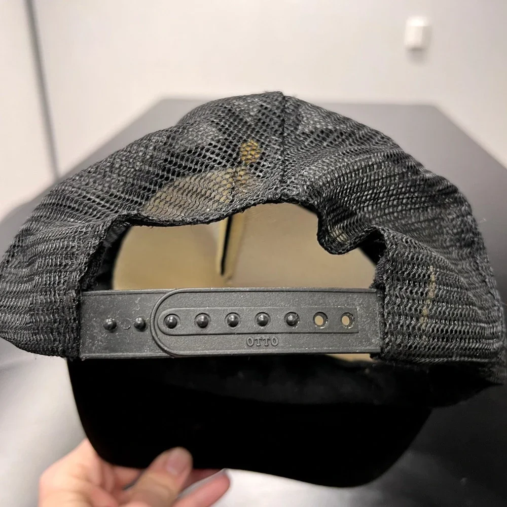 The District Lounge Hat Cap Snap Back Newport Beach California Trucker OTTO Mesh